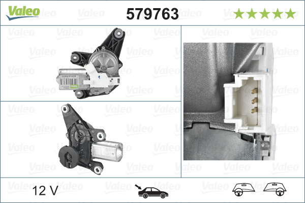 Motore tergicristallo - 579763 VALEO
